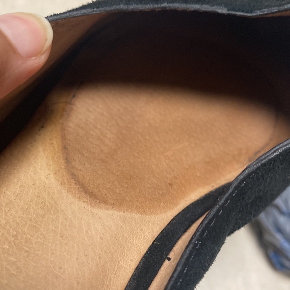 Madewell Remi Black Suede Leather Flats Mules Size 9 - Picture 10 of 12